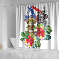 Coqui Frog Puerto Rico Shower Curtain No No Suelte La Bandera