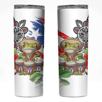 Coqui Frog Puerto Rico Skinny Tumbler No No Suelte La Bandera