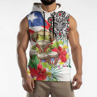Coqui Frog Puerto Rico Sleeveless Hoodie No No Suelte La Bandera