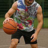 Coqui Frog Puerto Rico Sleeveless Hoodie No No Suelte La Bandera