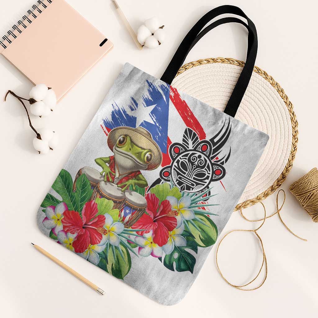 Coqui Frog Puerto Rico Tote Bag No No Suelte La Bandera