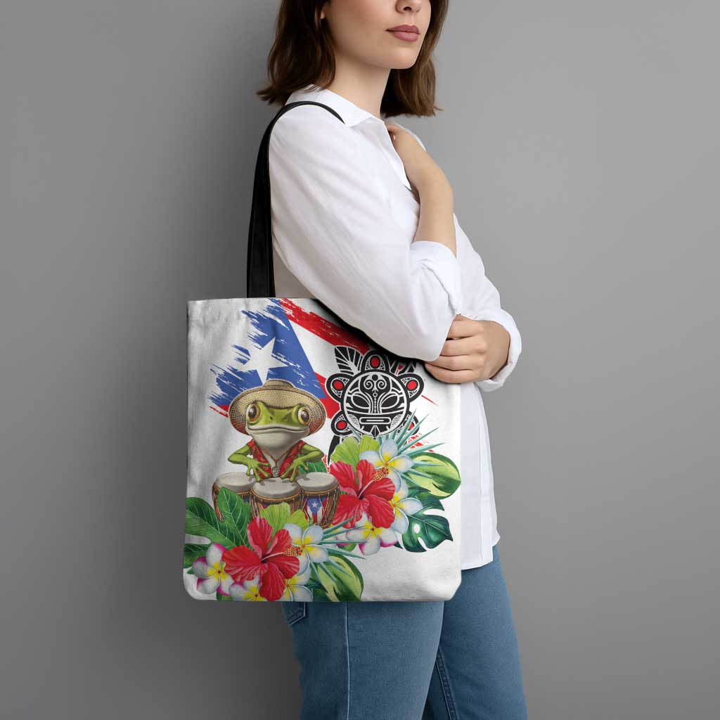 Coqui Frog Puerto Rico Tote Bag No No Suelte La Bandera