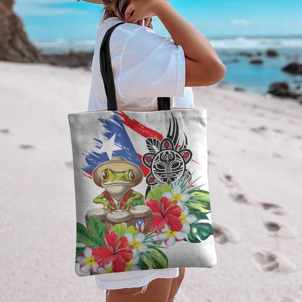 Coqui Frog Puerto Rico Tote Bag No No Suelte La Bandera