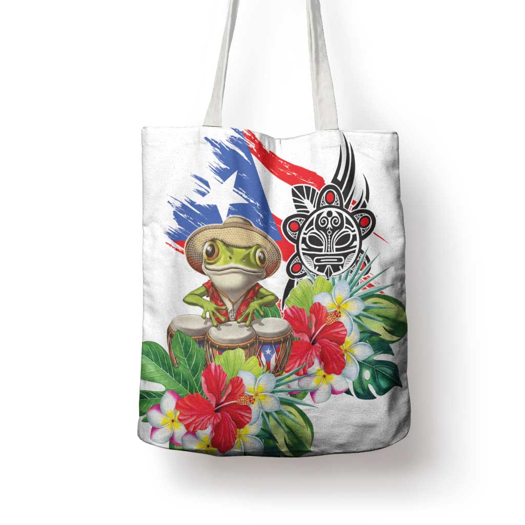 Coqui Frog Puerto Rico Tote Bag No No Suelte La Bandera