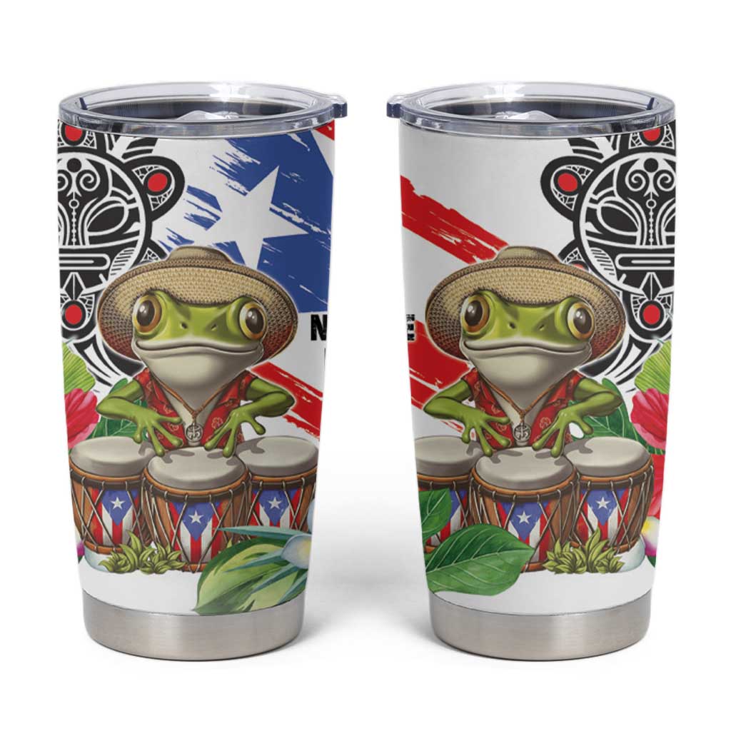 Coqui Frog Puerto Rico Tumbler Cup No No Suelte La Bandera