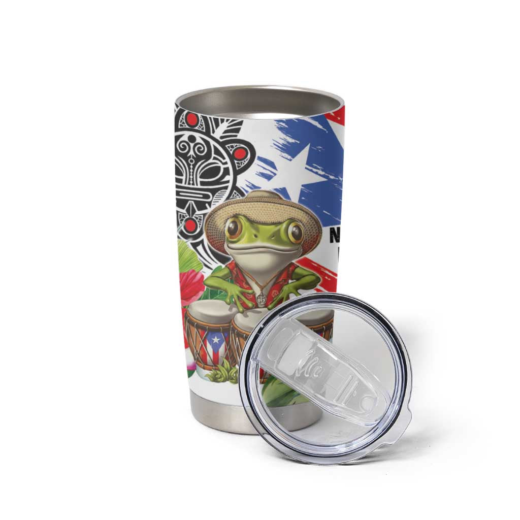 Coqui Frog Puerto Rico Tumbler Cup No No Suelte La Bandera