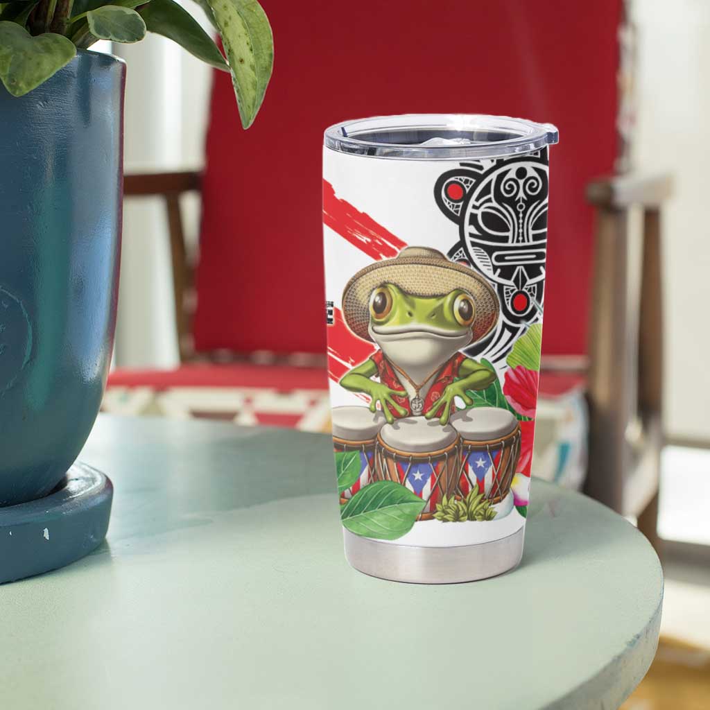 Coqui Frog Puerto Rico Tumbler Cup No No Suelte La Bandera