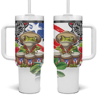 Coqui Frog Puerto Rico Tumbler With Handle No No Suelte La Bandera