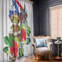Coqui Frog Puerto Rico Window Curtain No No Suelte La Bandera