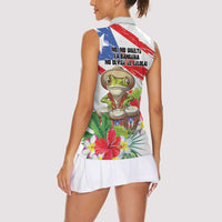 Coqui Frog Puerto Rico Women Sleeveless Polo Shirt No No Suelte La Bandera