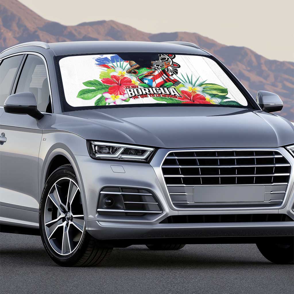 Puerto Rican Yo Soy Boricua Auto Sun Shade