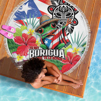 Puerto Rican Yo Soy Boricua Beach Blanket