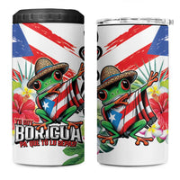 Puerto Rican Yo Soy Boricua 4 in 1 Can Cooler Tumbler