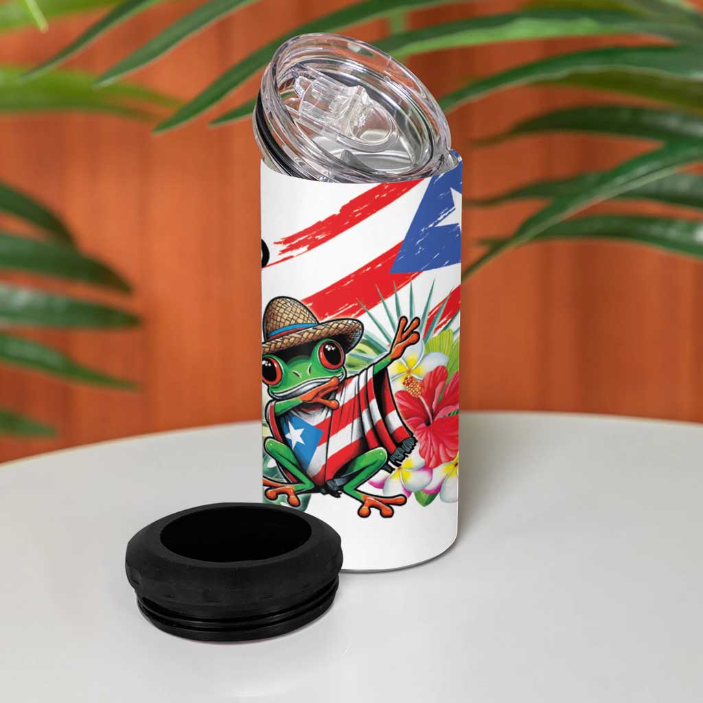 Puerto Rican Yo Soy Boricua 4 in 1 Can Cooler Tumbler
