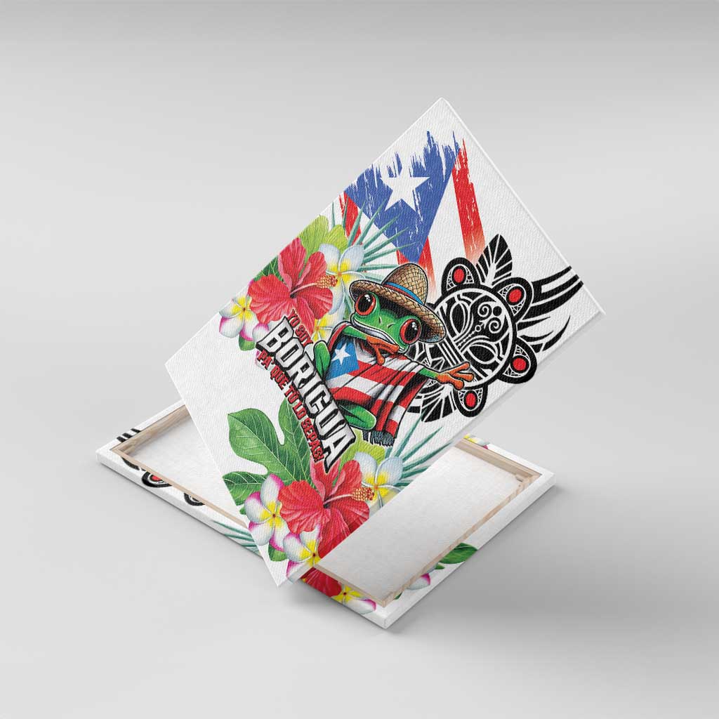 Puerto Rican Yo Soy Boricua Canvas Wall Art