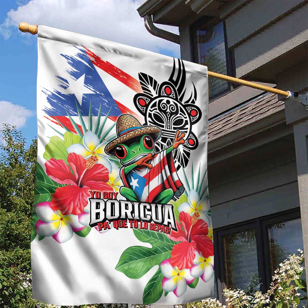 Puerto Rican Yo Soy Boricua Garden Flag