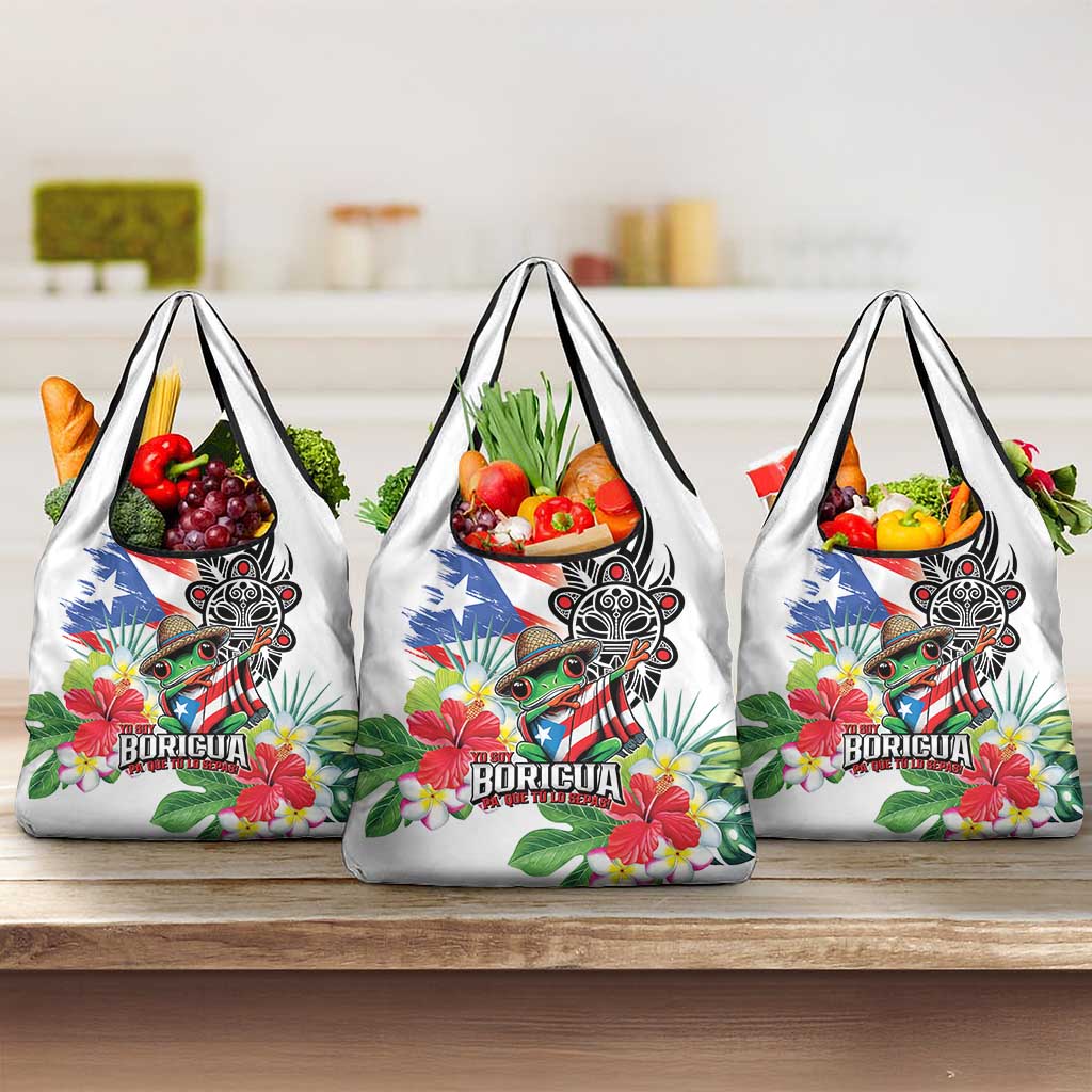 Puerto Rican Yo Soy Boricua Grocery Bag