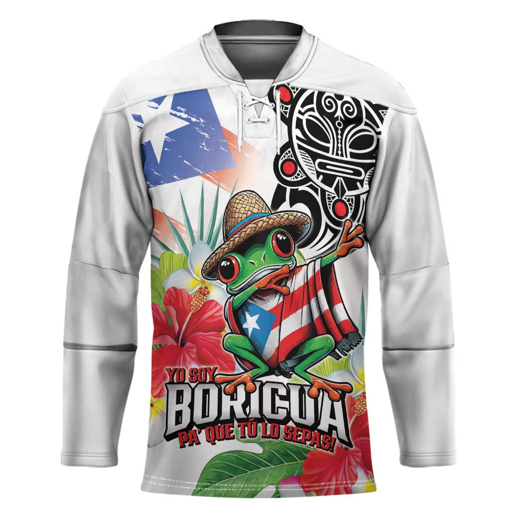 Puerto Rican Yo Soy Boricua Hockey Jersey