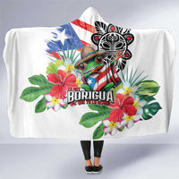 Puerto Rican Yo Soy Boricua Hooded Blanket