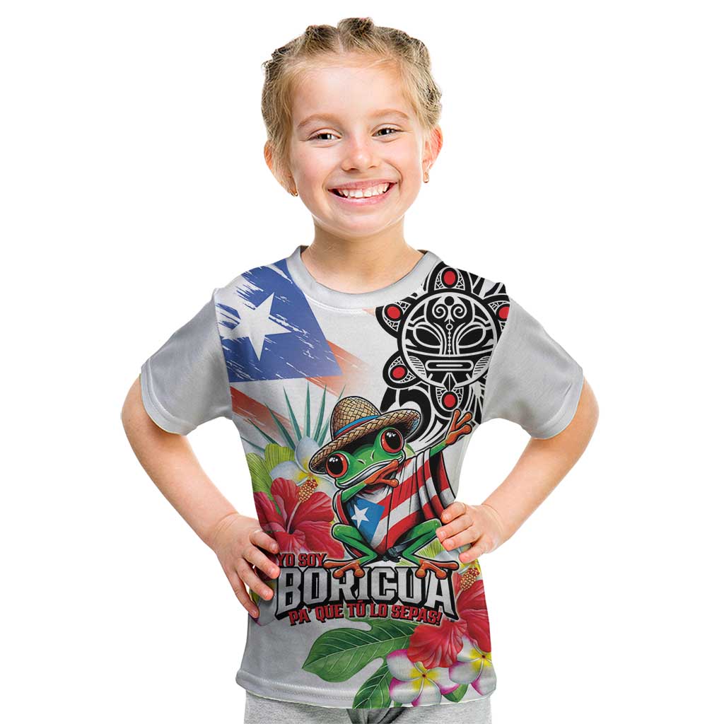 Puerto Rican Yo Soy Boricua Kid T Shirt