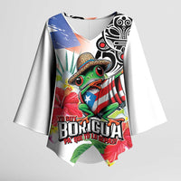 Puerto Rican Yo Soy Boricua Kimono Sleeve Blouse