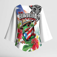 Puerto Rican Yo Soy Boricua Kimono Sleeve Blouse