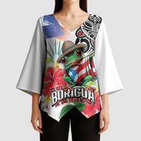 Puerto Rican Yo Soy Boricua Kimono Sleeve Blouse