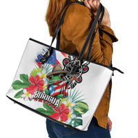Puerto Rican Yo Soy Boricua Leather Tote Bag