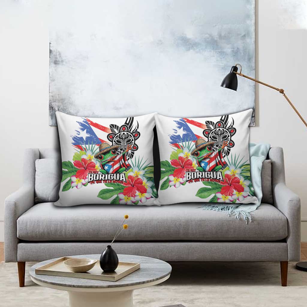Puerto Rican Yo Soy Boricua Pillow Cover