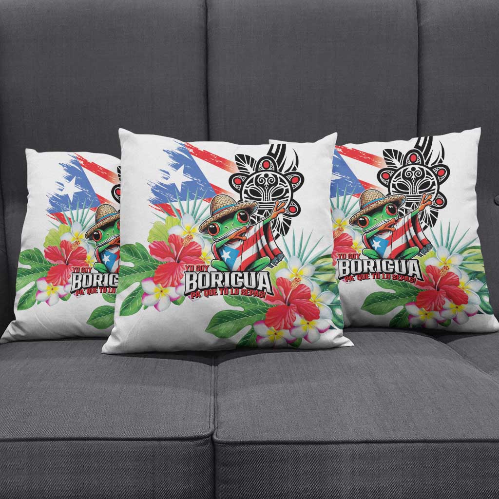 Puerto Rican Yo Soy Boricua Pillow Cover
