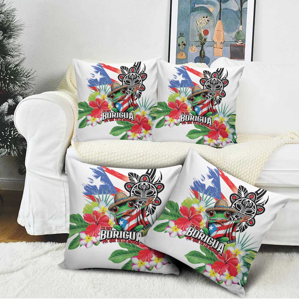 Puerto Rican Yo Soy Boricua Pillow Cover