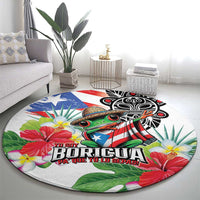 Puerto Rican Yo Soy Boricua Round Carpet