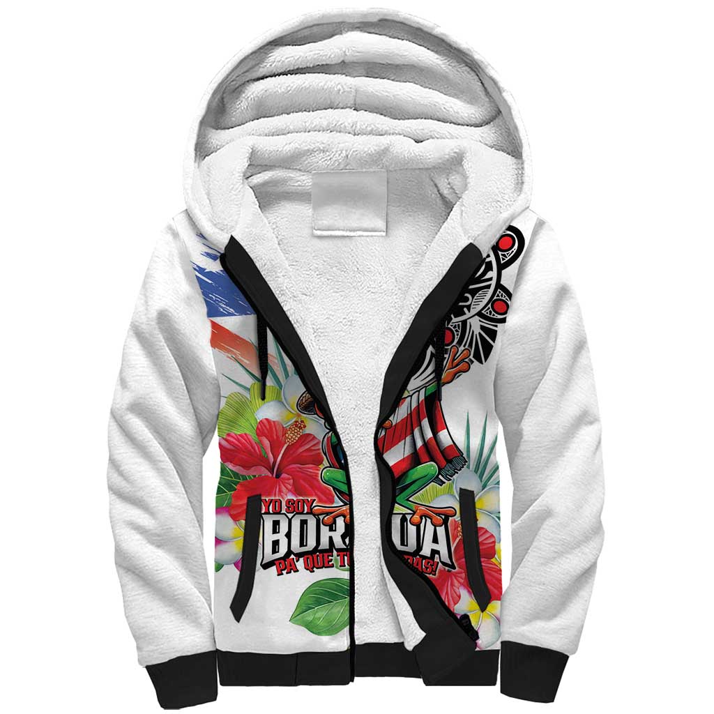 Puerto Rican Yo Soy Boricua Sherpa Hoodie
