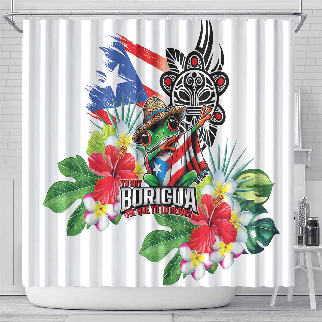 Puerto Rican Yo Soy Boricua Shower Curtain