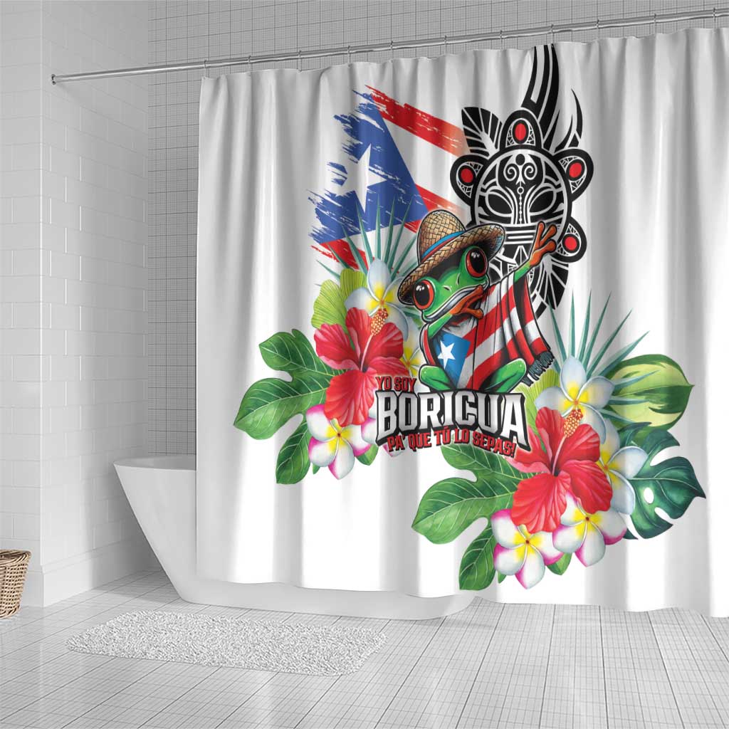 Puerto Rican Yo Soy Boricua Shower Curtain