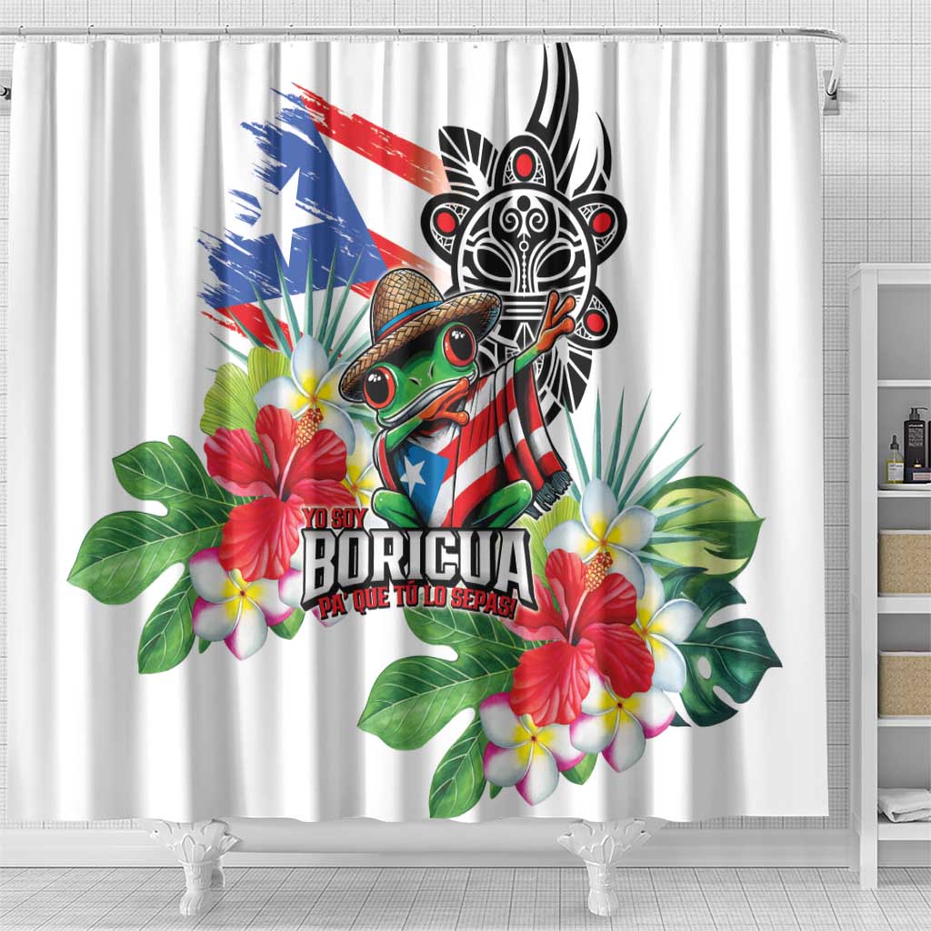 Puerto Rican Yo Soy Boricua Shower Curtain