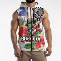 Puerto Rican Yo Soy Boricua Sleeveless Zip Hoodie