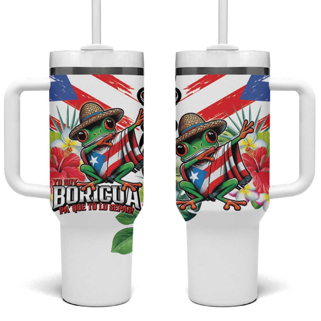 Puerto Rican Yo Soy Boricua Tumbler With Handle