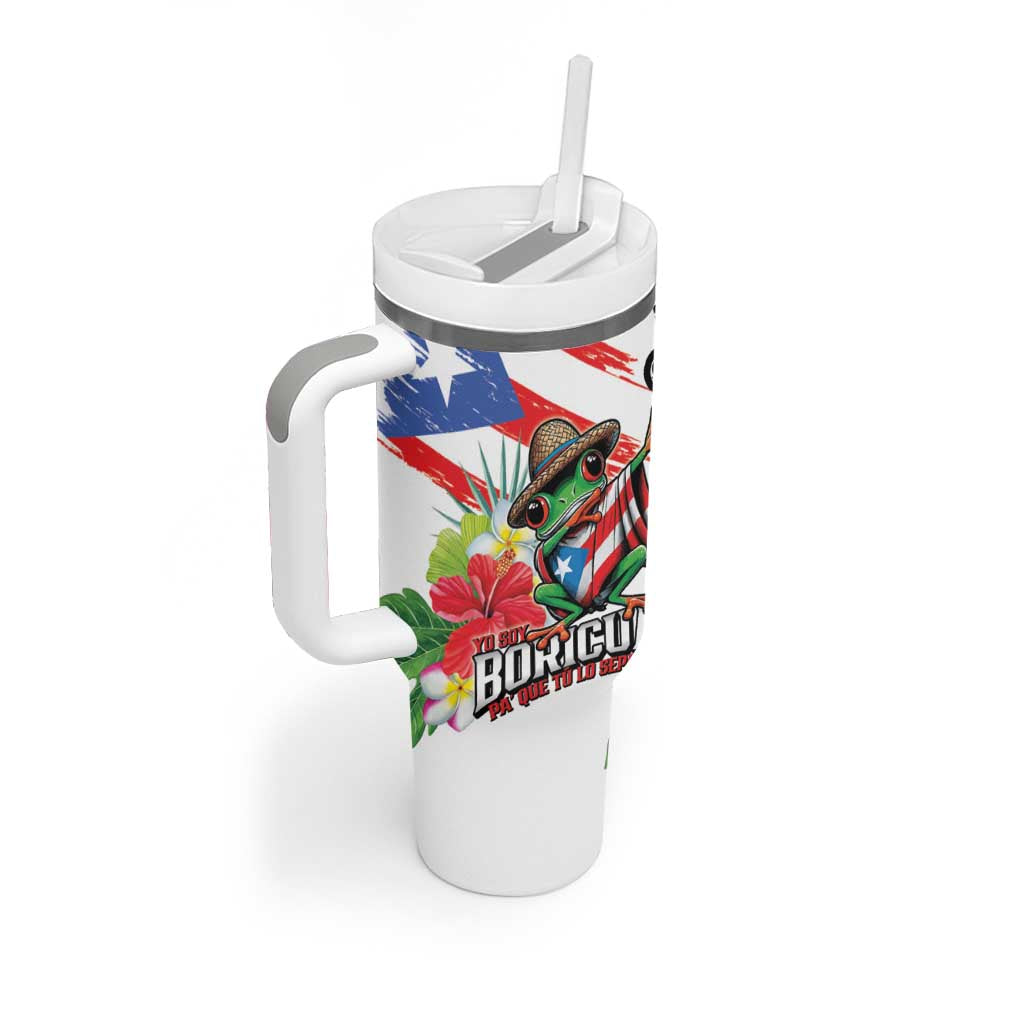 Puerto Rican Yo Soy Boricua Tumbler With Handle