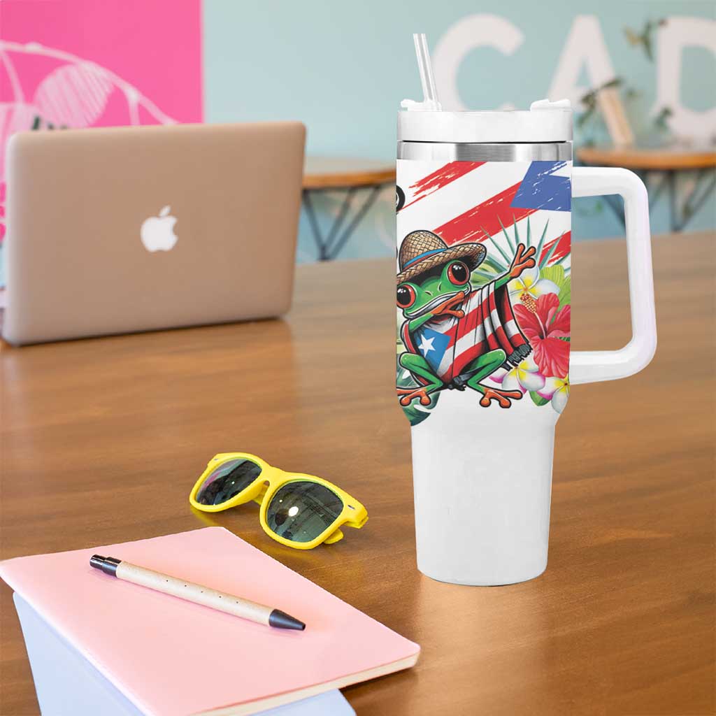 Puerto Rican Yo Soy Boricua Tumbler With Handle