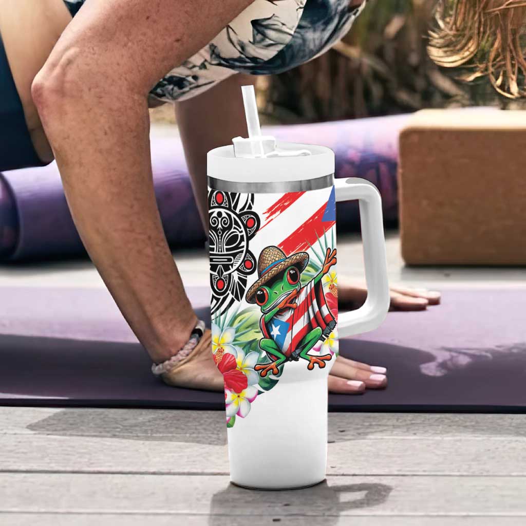 Puerto Rican Yo Soy Boricua Tumbler With Handle