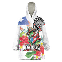 Puerto Rican Yo Soy Boricua Wearable Blanket Hoodie