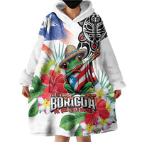 Puerto Rican Yo Soy Boricua Wearable Blanket Hoodie