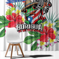 Puerto Rican Yo Soy Boricua Window Curtain