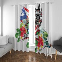Puerto Rican Yo Soy Boricua Window Curtain