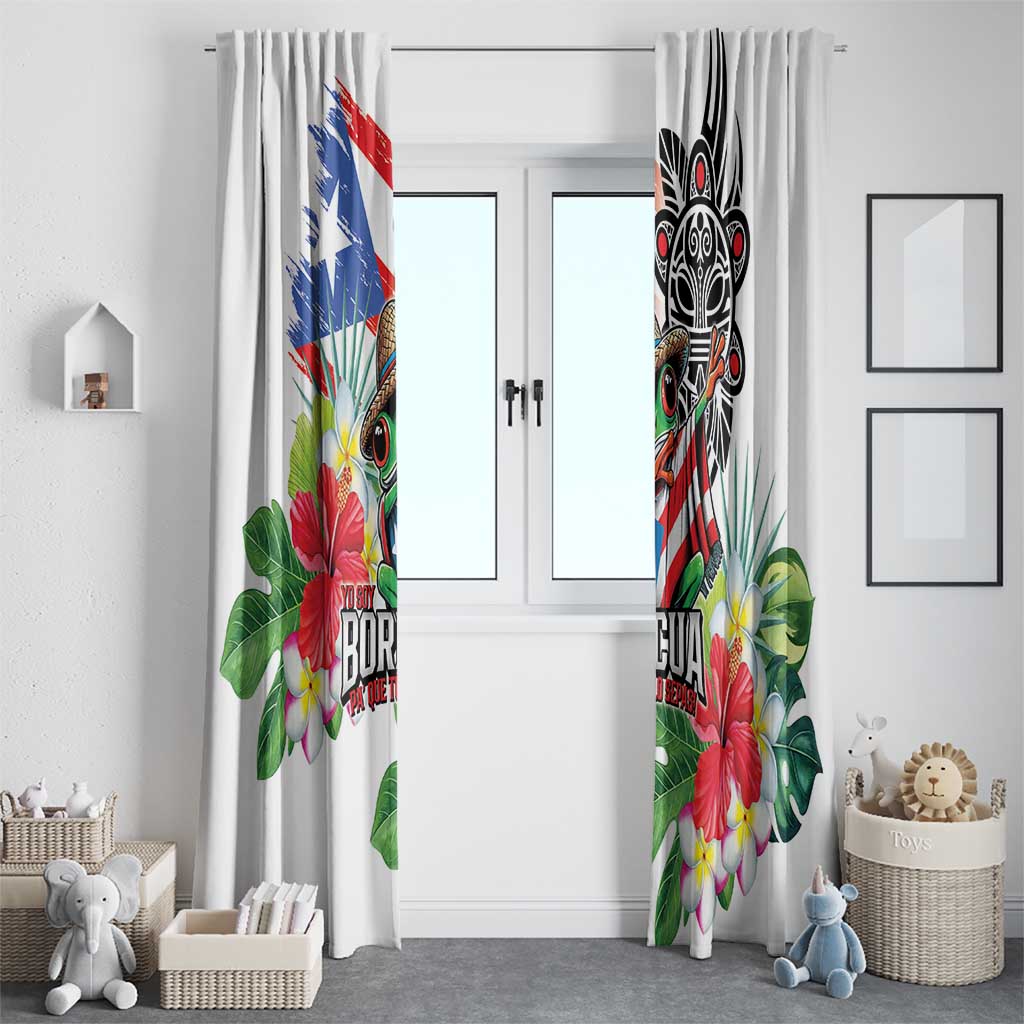 Puerto Rican Yo Soy Boricua Window Curtain