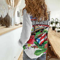 Puerto Rican Yo Soy Boricua Women Casual Shirt