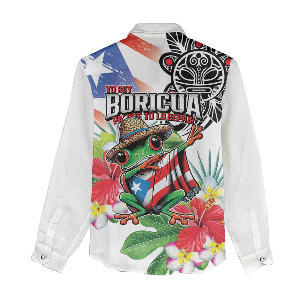 Puerto Rican Yo Soy Boricua Women Casual Shirt
