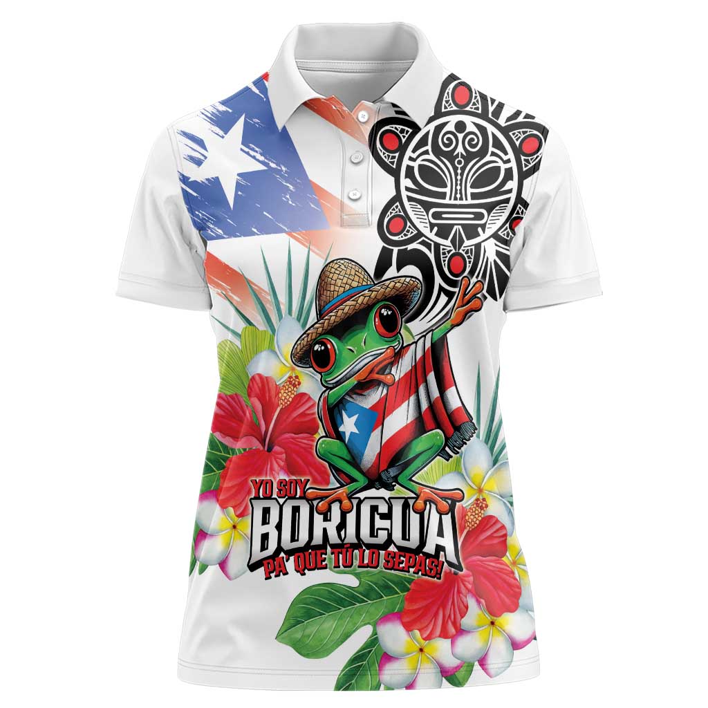 Puerto Rican Yo Soy Boricua Women Polo Shirt