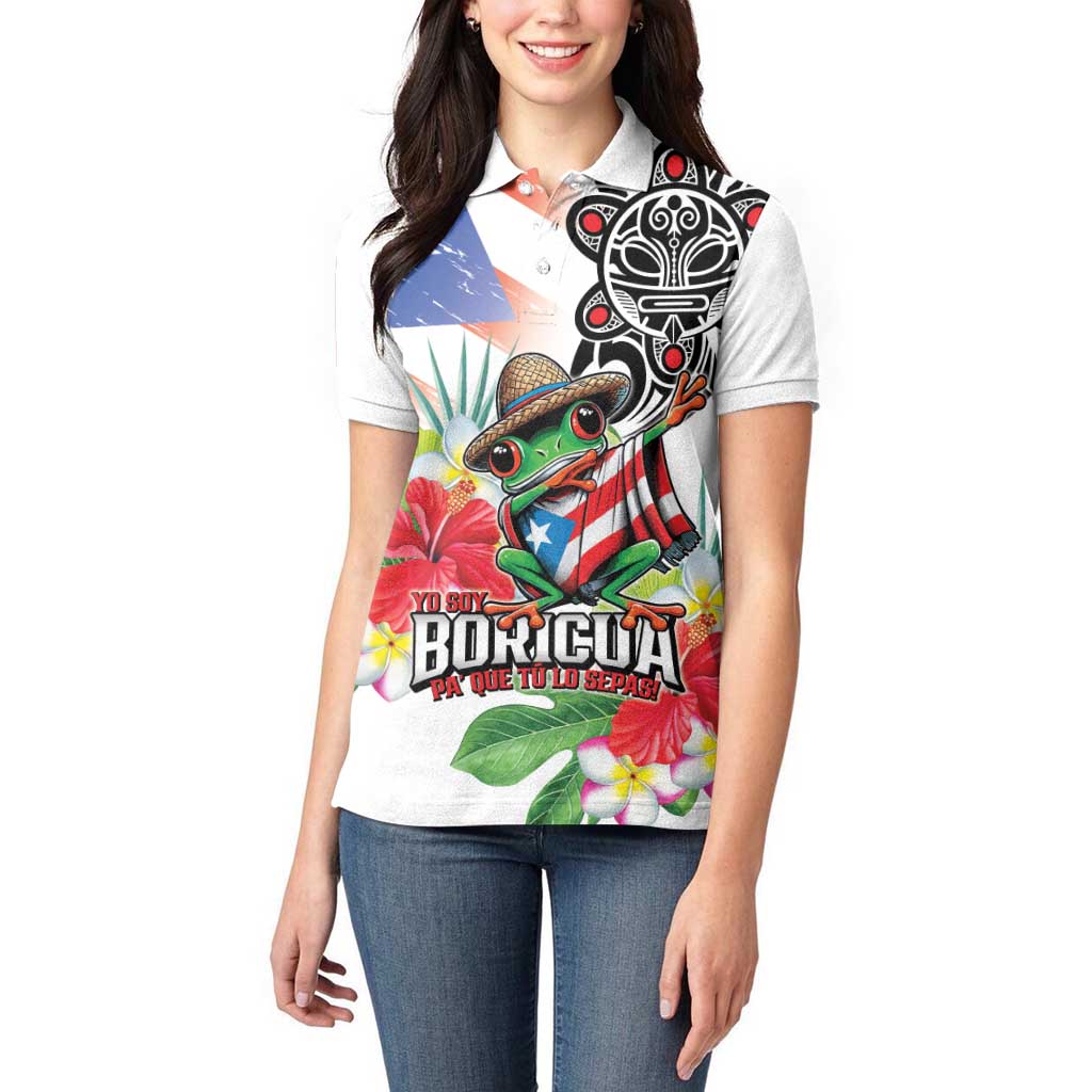 Puerto Rican Yo Soy Boricua Women Polo Shirt